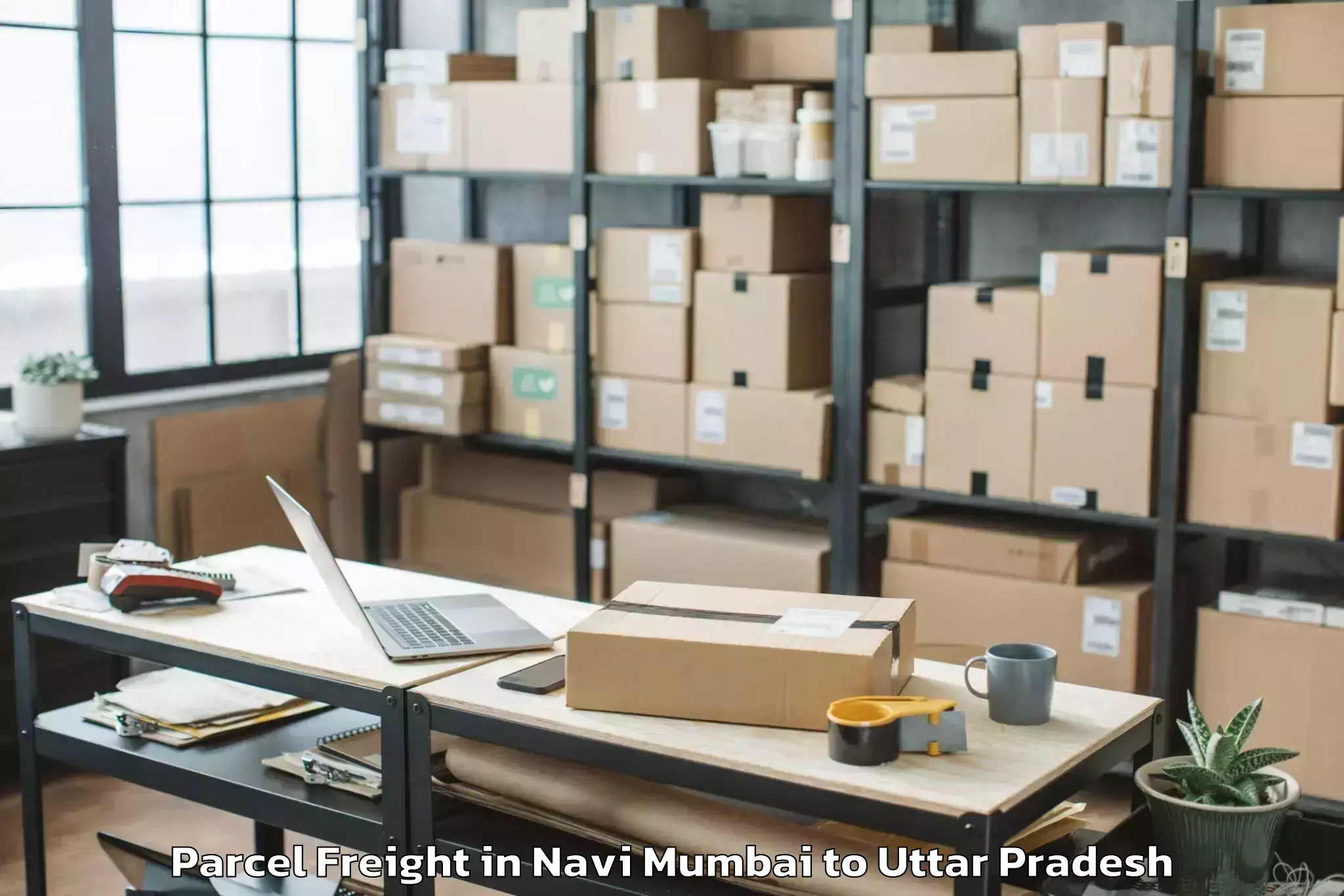 Navi Mumbai to Mankapur Parcel Freight Booking